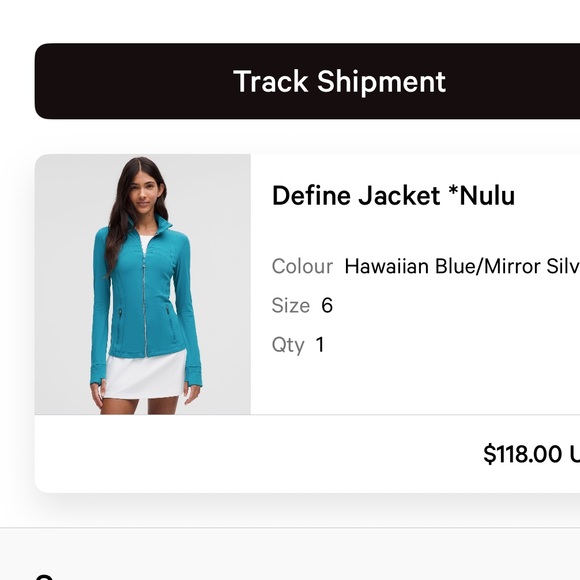 Lululemon Define Jacket - Hawaiian Blue - Picture 4 of 6